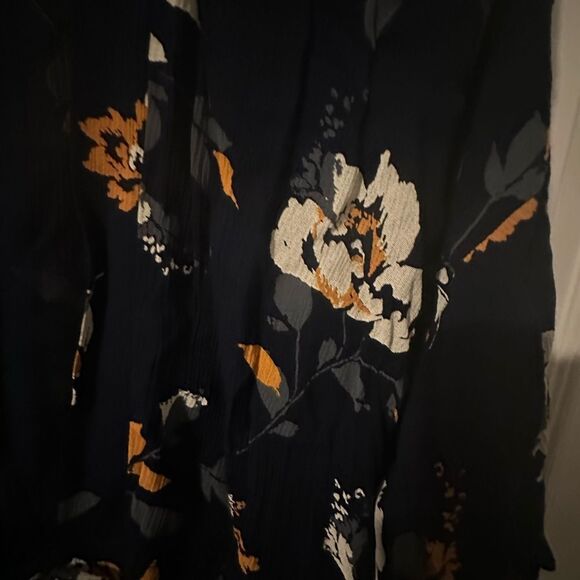 Maurices Navy Floral Kimono - Small/Medium - Picture 2 of 7